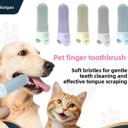 Pet Finger Toothbrush for Cats and Dogs